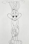 1girl asphyxiation babs_bunny drowning dtcg female lagomorph nude peril rabbit solo tagme tied_down tied_hands tied_legs tiny_toon_adventures underwater warner_brothers