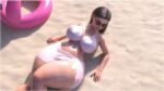 3d beach breasts clothing female_only rev2019 solo_female