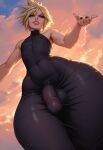 ai_generated androgynous blonde_hair bubble_butt cloud_strife crossdressing dat_ass femboy final_fantasy stable_diffusion trap