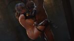  1boy 1girl anal_plug big_breasts big_penis bouncing_ass bouncing_breasts bubble_butt buttplug evilaudio green_eyes isabella_valentine ivy_valentine leg_lift legs_up moaning serpentorder soul_calibur standing standing_sex thick_thighs vaginal_penetration white_hair 