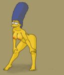  1girl female_only full_body marge_simpson milf nude nude_female simpsons_nude the_simpsons 