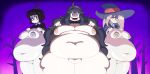  3_girls adult_swim background bbw big_ass big_breasts bottomless creepy_susie fat_belly fat_fetish fat_thighs goth graveyard halloween hex_maniac hex_maniac_(pokemon) huge_belly little_witch_academia nintendo nipples pale_skin pokemon presenting presenting_belly presenting_pussy pussy sucy_manbavaran the_oblongs thick_thighs white_skin wide_hips witch witch_hat 
