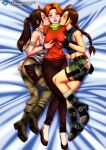  2024 3_girls bbmbbf blush breast_grab breasts brown_hair commission commissioner_upload emily_(overwatch) lara_croft lara_croft_(classic) lara_croft_(survivor) multiple_girls overwatch palcomix tomb_raider tomb_raider_(survivor) tomb_raider_classic yuri yuri_harem 