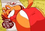 1girl 2019 anthro ass clothing diives dou_(diives) dress eyes_mostly_closed felid fur furry gif half-closed_eyes high_res mammal orange_fur pantherine pelvic_curtain presenting presenting_hindquarters shaking_butt text tiger 