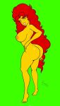 1girl ass breasts dat_ass dc_comics female female_only full_body koriand&#039;r nude riccardus97 solo_female starfire starfire_(the_new_titans) teen_titans
