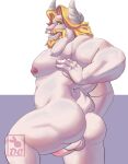 1boy 2020s 2023 2d 2d_(artwork) absurd_res anthro anthro_only artist_logo asgore_dreemurr ass backsack balls big_penis blonde blonde_hair blue_eyes boss_monster caprine digital_media_(artwork) don_conej0 fur furry furry_male furry_only genitals goat goat_ears goat_horns green_eyes grey_background horns looking_back male male_anthro male_nipples male_only monster naked_male nipples nude nude_anthro nude_male open_mouth penis simple_background solo solo_anthro solo_male tail tail_tuft testicle two-tone_background two_tone_background undertale undertale_(series) video_game_character video_games white_background
