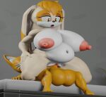  1boy 1girl 1girl 3d 3d_(artwork) age_difference anthro balls barefoot belly big_balls big_breasts breasts feet fox furry huge_breasts interspecies mature_female miles_&quot;tails&quot;_prower milf navel nipples novaparadox1337 nude older_female penis pregnant pussy rabbit reverse_cowgirl_position sega sex size_difference sonic_the_hedgehog_(series) source_filmmaker thick_thighs vaginal_penetration vanilla_the_rabbit wide_hips younger_male 