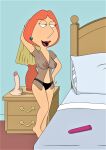  breasts erect_nipples family_guy lois_griffin panties see-through thighs vibrator 