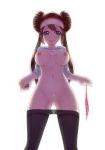  1girl after_sex aftersex blue_eyes blush breasts brown_hair condom cum cum_on_body cum_on_breasts cum_on_pussy cum_on_upper_body double_bun female_protagonist_(pokemon_bw2) highres holding holding_poke_ball large_breasts long_hair mei_(pokemon) navel nipples no_bra open_mouth pantyhose pantyhose_pull poke_ball pokemon pokemon_(game) pokemon_bw2 raglan_sleeves ririko ririko_(zhuoyandesailaer) shirt_lift solo star star-shaped_pupils symbol-shaped_pupils tears twintails uncensored used_condom zhuoyandesailaer 
