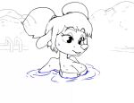 1girl 2022 2d_animation air_bubble animated anthro asphyxiation bikini blowing_bubbles breasts butt byondrage canid canine choking cleavage clothed clothing death digital_drawing_(artwork) digital_media_(artwork) drowning female hair long_playtime mammal monochrome nami955 navel panicking peril pigtails simple_background solo sound swimming swimming_pool swimwear underwater voice_acted water webm white_background