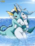 2girls absurd_res absurdres animal_ears anthro anthrofied arm arms art babe bare_legs bare_shoulders bbmbbf blue_eyes blue_fur blush breasts creatures_(company) eeveelution female fingering from_behind furry game_freak gen_1_pokemon gen_4_pokemon glaceon glacia_(pokemon) happy hug hug_from_behind hugging ice_type_pokemon legs light_blue_fur looking_at_viewer love mound_of_venus multiple_girls mutual_yuri neck nintendo nipples no_humans nude open_mouth palcomix partially_submerged pokemon pokemon_(anime) pokemon_(creature) pokemon_(game) pokemon_(species) pokemon_diamond_pearl_&amp;_platinum pokemon_dppt pokemon_heartgold_and_soulsilver pokemon_hgss pokemon_red_green_blue_&amp;_yellow pokemon_rgby pokepornlive porkyman showers_(pokemon) sky smile standing submerged tail tall_image vaporeon water water_type_pokemon wrist_grab yuri