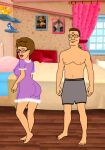 bedroom hank_hill king_of_the_hill married nightgown peggy_hill see-through