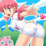  akane_(pokemon) ass cameltoe cute gym_leader jigglypuff lowres nintendo pokemoa pokemon soara 