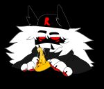annoyed_expression artist_request black_tongue bug claws fangs horns knotted_penis long_tongue pawpads pest_(regretevator) poob_(regretevator) precum red_pawpads regretevator roblox roblox_game robloxian saliva source_request tagme thick_penis yellow_penis