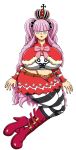 ale-mangekyo crown gigantic_ass gigantic_breasts hourglass_figure one_piece perona photoshop pink_eyes pink_hair voluptuous