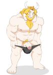 1boy 2d 2d_(artwork) anthro anthro_only asgore_dreemurr beard belly big_penis black_clothing black_underwear blush boss_monster bovid bovine bulge caprine chest_tuft clothing crown cywolf49 deltarune digital_media_(artwork) facial_hair furry furry_only goat hair high_res horn looking_at_viewer male male_anthro mammal muscular muscular_anthro muscular_male nipples pecs penis pubic_hair solo_anthro solo_male surprised_expression tuft undertale undertale_(series) underwear underwear_only veiny_penis video_game_character video_game_franchise video_games white_background white_fur