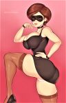  ange1witch ass big_breasts dress helen_parr mask panties stockings the_incredibles thighs 