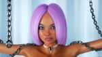 1girl chains implied_nudity mbirdcz pink_hair