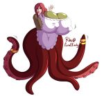 anthro brown_hair earrings gigantic_ass gigantic_breasts hourglass_figure mermaid riku tentacle tentacles