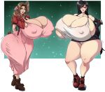 2_girls aerith_gainsborough big_ass big_breasts bubble_ass bubble_butt cleavage clothing final_fantasy final_fantasy_vii full_of_gas full_of_milk gigantic_ass gigantic_breasts hourglass_figure huge_ass huge_breasts large_ass large_breasts seductive seductive_eyes seductive_look seductive_smile sexy sexy_ass sexy_body sexy_breasts smelly_ass spiralingstaircase square_enix square_soft tifa_lockhart