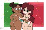  2022 2_girls 4_fingers angie_diaz back_view big_ass big_breasts bottom_heavy brown_hair bubble_ass bubble_butt camila_noceda child_bearing_hips color crossover dark-skinned_female dark_skin dat_ass disney disney_channel disney_xd duo earrings female green_eyes hand_on_another&#039;s_hip hand_on_hip hazel_eyes hourglass_figure latina lipstick looking_at_viewer looking_back mama mexican_flag mexican_flag_bikini mexican_flag_bikini_bottom mexican_flag_bikini_top mexican_flag_print mexican_flag_thong mexico micro_bikini milf mr_valentine00 naughty_face red_earrings red_lipstick smile smooth_skin star_vs_the_forces_of_evil tagme the_owl_house thick_thighs thong wide_hips 