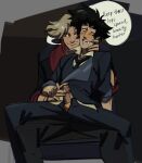 clothing cowboy_bebop dialogue english_text erection male penis spike_spiegel text