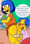 big_breasts blue_hair cheating_wife child cum_inside dialogue glasses luann_van_houten milf milhouse_van_houten mother_and_son penis piss puffy_pussy shota shotacon the_simpsons uso_(artist) vaginal yellow_skin