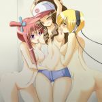  3girls arched_back arm arms art ass back bare_back bare_legs bare_shoulders baseball_cap big_breasts blonde blonde_hair blush bondage breast_grab breast_lick breast_licking breast_sucking breasts breasts_apart brown_hair cable censored elesa_(pokemon) erect_nipples female female_orgasm fuuro_(pokemon) game_freak girl_sandwich green_eyes group_sex gym_leader hair hair_ornament hand_in_pants headphones humans_of_pokemon joy_(artist) kamitsure_(pokemon) large_breasts leaning leaning_forward legs licking long_hair looking_at_another moaning multiple_girls navel nintendo nipples nude open_mouth orgasm pokemon pokemon_(anime) pokemon_(game) pokemon_black_2_&amp;_white_2 pokemon_black_and_white pokemon_bw pokemon_bw2 ponytail purple_eyes rape red_hair redhead shiny shiny_hair short_hair short_shorts shorts side_ponytail sideboob skyla_(pokemon) standing threesome tongue tongue_out topless touko_(pokemon) yellow_eyes yuri 