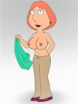  big_breasts erect_nipples family_guy lois_griffin no_bra topless 