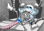 2022 animated_skeleton black_censor_bar blue_hoodie blue_jacket blue_pussy bottom_sans censor_bar censored_pussy clothed ectoplasm ectopussy hooded_jacket hoodie imminent_penetration imminent_rape imminent_sex imminent_tentacle_rape jacket japanese_text logo_(pixiv30462562) machine monster partially_clothed partially_nude penetration pixiv_id_30462562 pussy rape robotic_arm robotic_arms robotic_limbs robotic_parts sans sans_(undertale) skeleton socks_on solo sweat tentacle text uke_sans undead undertale undertale_(series)
