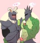 ... 2010s 2017 2boys 2males aervyl anthro anthro_only armor bara blush bunny dragon duo english_text food furry gay green_skin helmet ice_cream lagomorph male male/male male_anthro male_only muscular muscular_male penis popsicle precum rabbit reptile rg01_(undertale) rg02_(undertale) scalie simple_background text text_bubble topless topless_anthro topless_male two-tone_background undertale undertale_(series) unseen_male_face video_games white_fur yaoi