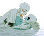 2022 2d 2d_(artwork) animated_skeleton blue_blush blue_hoodie blue_jacket blue_tongue blush bottom_sans brother brother/brother brother_and_brother brothers clothed digital_media_(artwork) duo ectotongue fontcest fully_clothed gloves hooded_jacket hoodie incest jacket logo_(pixiv30462562) looking_at_another looking_at_partner monster monster_boy orange_blush orange_tongue papyrus papyrus_(undertale) papysans pixiv pixiv_id_30462562 saliva_string saliva_trail sans sans_(undertale) seme_papyrus skeleton sweat tongue tongue_out top_papyrus uke_sans undead undertale undertale_(series) video_game_character video_games white_background yaoi