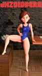  helen_parr shaved_pussy spread_legs swimsuit the_incredibles thighs 