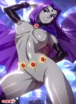  1girl ai_generated bbmbbf breasts dc_comics dc_comics nude palcomix pussy raven_(dc) teen_titans toon.wtf 