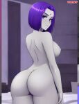  1girl ai_generated ass bbmbbf breasts dc_comics dc_comics looking_at_viewer nude palcomix raven_(dc) teen_titans toon.wtf 