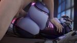 1boy 1girl big_breasts big_penis blue_hair bouncing_ass bouncing_breasts brown_eyes bubble_butt fpsblyck moaning overwatch spread_legs thick_thighs vaginal_penetration widowmaker widowmaker_(overwatch) 