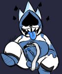 1boy 2010s 2018 aliasing anal anal_masturbation autoanilingus autorimjob balls belly big_belly biped blue_balls blue_body blue_glans blue_penis blue_testicles blue_tongue clothing colored_sketch crown darkner deltarune deltarune_chapter_1 dr-sawboners drooling erection eyeless first_porn_of_character footwear front_view frown glans grey_background hand_on_leg humanoid humanoid_penis king king_spade long_tongue looking_pleasured male male_only masturbation moobs mostly_nude open_frown open_mouth open_smile oral overweight overweight_male penis plantigrade precum raised_leg reclining rimjob royalty saliva sharp_teeth shoes signature simple_background sitting smile solo solo_male spade stomach_mouth suit_symbol sweat teeth testicle testicles tongue tongue_out two_tone_body undertale_(series) veins veiny_penis video_games white_body white_tongue