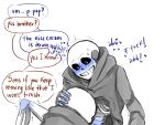 2boys animated_skeleton bloodiesins blue_blush blush brother brother/brother brother_and_brother brothers clothed cussing duo english_text fontcest hoodie implied_oral incest male male_only moaning monochrome monster papyrus papyrus_(undertale) papysans profanity sans sans_(undertale) skeleton solo_focus speech_bubble swearing text text_bubble undead undertale undertale_(series) unseen_male_face white_background yaoi