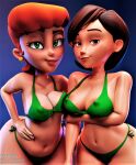  bra breasts crossover dexte&#039;s_mom dexter&#039;s_laboratory erect_nipples_under_clothes helen_parr panties the_incredibles 