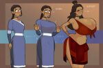  avatar:_the_last_airbender big_ass big_breasts breast_expansion brown_hair butt_expansion hourglass_figure katara zetaskully 