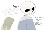 2023 animated_skeleton banknote blue_hoodie blue_jacket clothed english_text freaking_out hooded_jacket hoodie jacket male marusi_(artist) money monster pixiv_id_86049082 sans sans_(undertale) skeleton solo_focus text undead undertale undertale_(series) unseen_character unseen_male unseen_male_face white_background