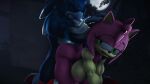 1boy 1girl 3d amy_rose anthro clenched_teeth doggy_position endured_face fuckmeat hand_on_another&#039;s_head hand_on_head head_grab hedgehog looking_back male/female night notsoanonsfm sega sonic_the_hedgehog sonic_the_hedgehog_(series) sonic_the_werehog source_filmmaker submissive_female tired werehog