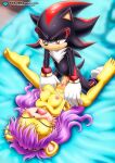  bbmbbf black_fur blush breasts closed_eyes feet mina_mongoose missionary_position moaning mobius_unleashed palcomix purple_hair sega shadow_the_hedgehog sonic_the_hedgehog_(series) spread_legs yellow_fur 
