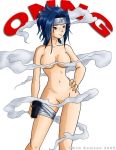 1girl genderswap kim_samson lowres naruto nude resized sasuke_uchiha sasuko simple_background smoke solo