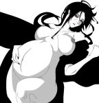 1girl areola areolae arm bare_shoulders big_breasts black_hair breasts cheeks chest chin cleavage elbow eyebrows eyelashes female fingernails fingers forehead genderswap hair hands itachi_uchiha lips long_hair looking_at_viewer nail_polish naruto narzis5638 neck nipples nude pregnant red_eyes rule_63 sharingan solo solo_female white_background