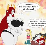 angry angry_face bra foxtide888 hekapoo jealous jealousy panties pregnant star_butterfly voluptuous