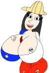 breasts chile chilean-american chupalla happy looking_at_viewer massive_breasts metalpipe55_(artist) millaray_osses original sfw stars
