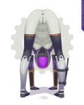  alien all_fours anus bottomless dripping exposed female gas_mask ichiro looking_at_viewer mass_effect presenting pussy pussy_juice quarian sci-fi solo tali&#039;zorah_nar_rayya three-fingered 
