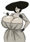 alcina_dimitrescu gigantic_ass gigantic_breasts hourglass_figure lady_dimitrescu momiji_(artist) resident_evil resident_evil_8:_village
