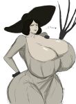 alcina_dimitrescu gigantic_ass gigantic_breasts hourglass_figure lady_dimitrescu momiji_(artist) resident_evil resident_evil_8:_village